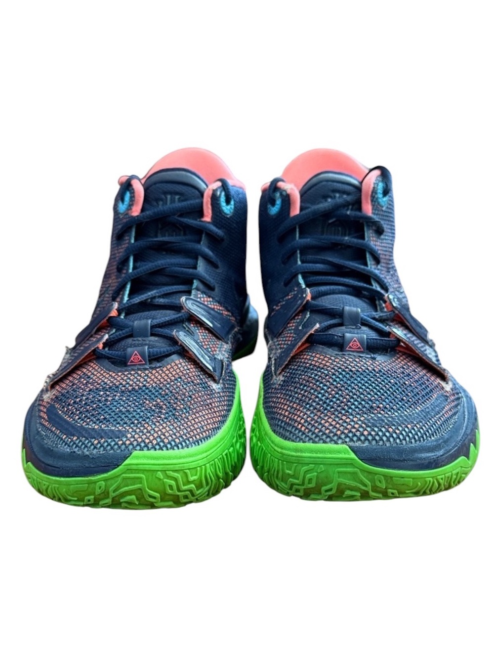 Nike Kyrie 7 Basketball Shoes Sz 8 Blue Green Zoom Air Sneakers Mens Guard Shoes - Picture 7 of 16